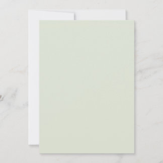 Whisper Green Solid Colour Holiday Card