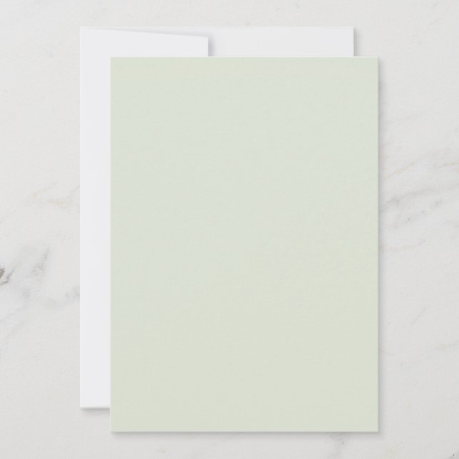 Whisper Green Solid Colour Invitation (Front)