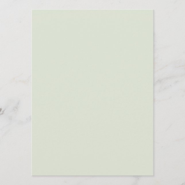 Whisper Green Solid Colour Menu (Front)