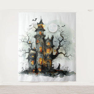 Whisper Hollow: The Witch’s Vigil Halloween Tapestry