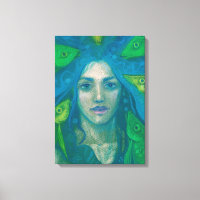 Whisper, Mermaid Fish Surreal Fantasy Art Painting