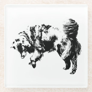 Whisper of Fallen Leaves Glass Coaster