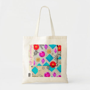 Whisper of Light – Colourful Gem Pattern Tote Bag