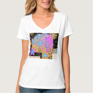 Whisper of Light – Elegant V-Neck Tee