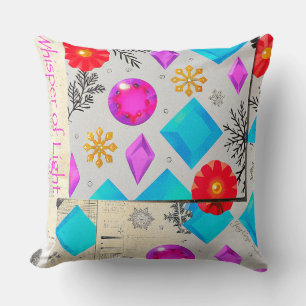 Whisper of Light Gem Pattern Pillow