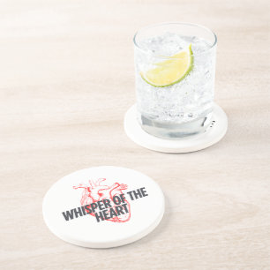 Whisper of the Heart – Elegant Minimalist Coaster