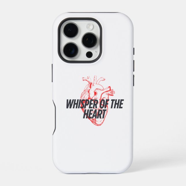 Whisper of the Heart – Elegant Minimalist iPhone Case (Back)