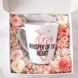 Whisper of the Heart – Elegant Minimalist Latte Mug