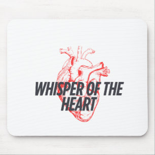 Whisper of the Heart – Elegant Minimalist Mouse Mat