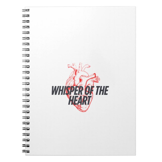 Whisper of the Heart – Elegant Minimalist Notebook (Front)