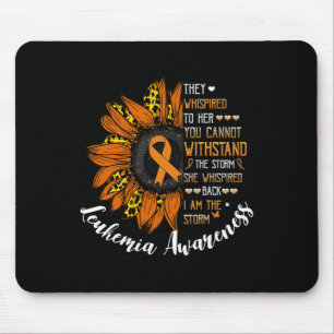 Whispered Back I Am The Storm Leukaemia Awareness Mouse Mat