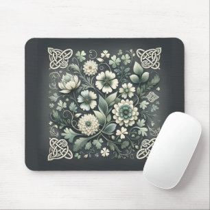 Whispered Clover Knotwork Garden Mouse Mat