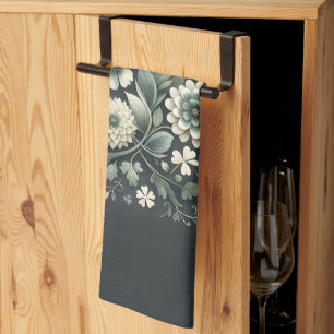 Whispered Clover Knotwork Garden Tea Towel