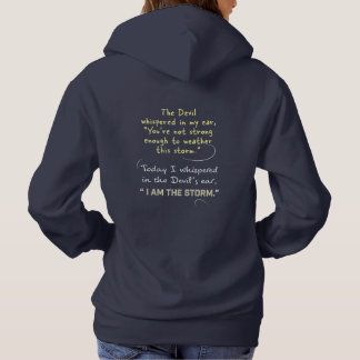 Whispered in the Devil's ear Christian Woman Hoodie