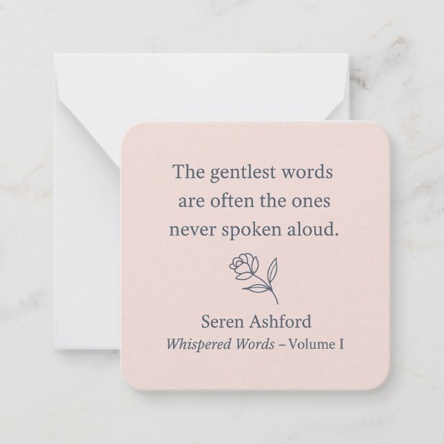 Whispered Words- Volume 1. Card# 3 Card (Front)