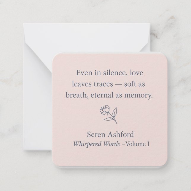 Whispered Words_Volume 1_Card #4 Card (Front)