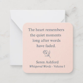 Whispered Words- Volume 1_card# 5 Card