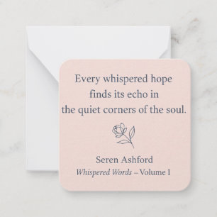 Whispered Words-Volume 1_card# 7 Card