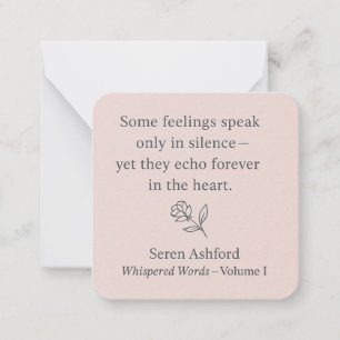 Whispered Words – Volume I .Card# 2 Card