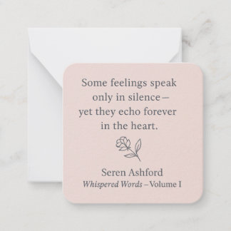 Whispered Words – Volume I .Card# 2 Card