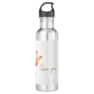 Whispering Affection Lilies 710 Ml Water Bottle