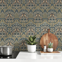 Whispering Birds Art Nouveau Wallpaper