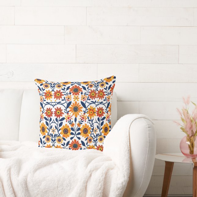 Whispering Blooms 20x20 Throw Pillow (Couch)