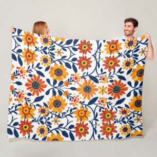Whispering Blooms 60x80 Fleece Blanket