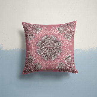 Whispering Blooms in Rose Pink Cushion