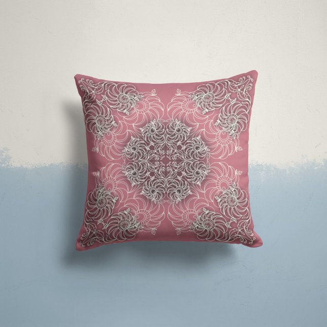 Whispering Blooms in Rose Pink Cushion (Creator Uploaded)