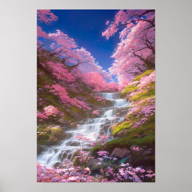 Whispering Cascades Poster (Front)