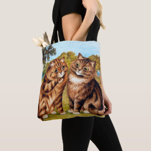 Whispering Cat, Louis Wain Tote Bag