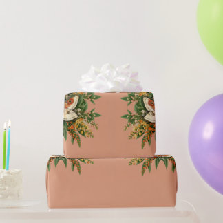 Whispering Meadow Moth Single Wrapping Paper