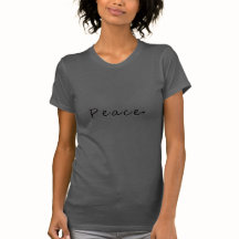 Whispering Peace Typography T-Shirt