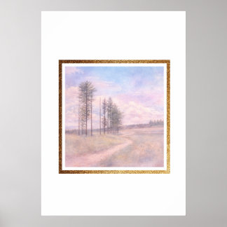 Whispering Pines – pastel Landscape Poster