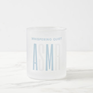 Whispering Quiet ASMR Frosted Glass Coffee Mug
