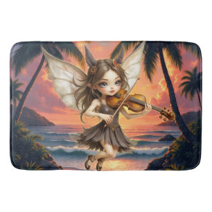 Whispering Strings of the Sunset Fairy. Bath Mat