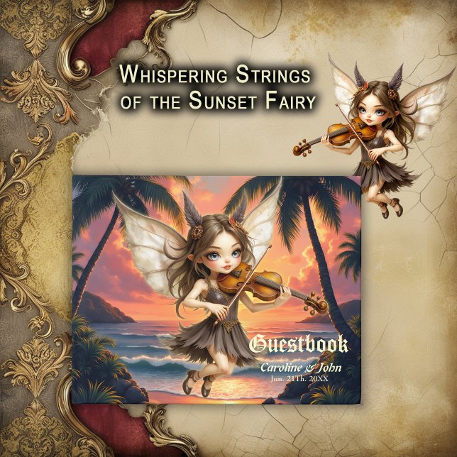 Whispering Strings of the Sunset Fairy Guest Book (Creator Uploaded)