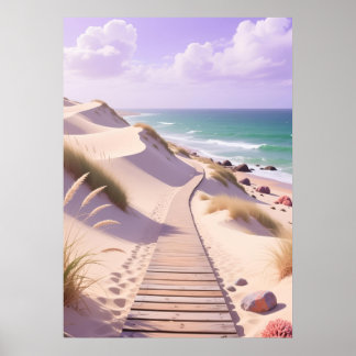 Whispering Tides Pathway Poster