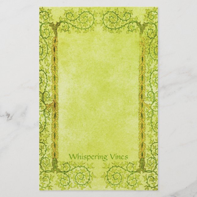 Whispering Vines - Mediaeval Stationery (Front)