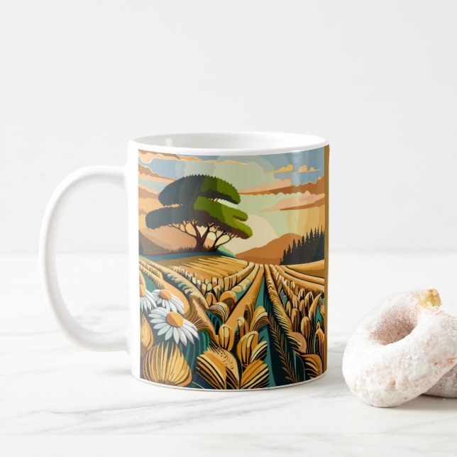 Whispering Wheat Coffee Mug (With Donut)