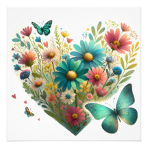 Whispering Wildflower Butterflies Botanical