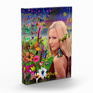 Whispering Wishes Colour Illustration Acrylic Bloc Photo Block