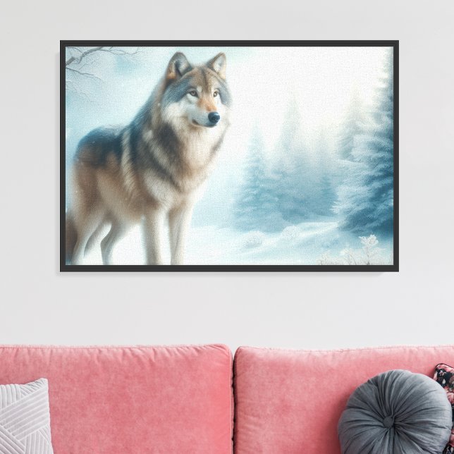 Whispering Wolf Canvas Print (Creator Uploaded)