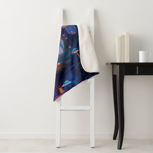 Whispering Woods Sherpa Blanket (In Situ)