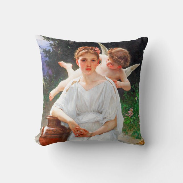 Whisperings of Love, Bouguereau Cushion (Front)