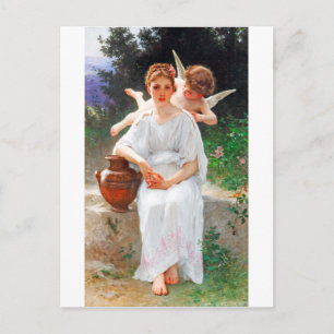 Whisperings of Love, Bouguereau Postcard