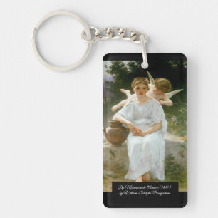 Whisperings of Love by Bouguereau Key Ring