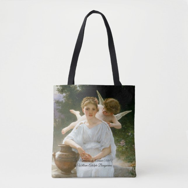 Whisperings of Love by Bouguereau Tote Bag (Front)