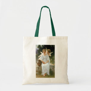 Whisperings of Love, First Reverie by Bouguereau Tote Bag